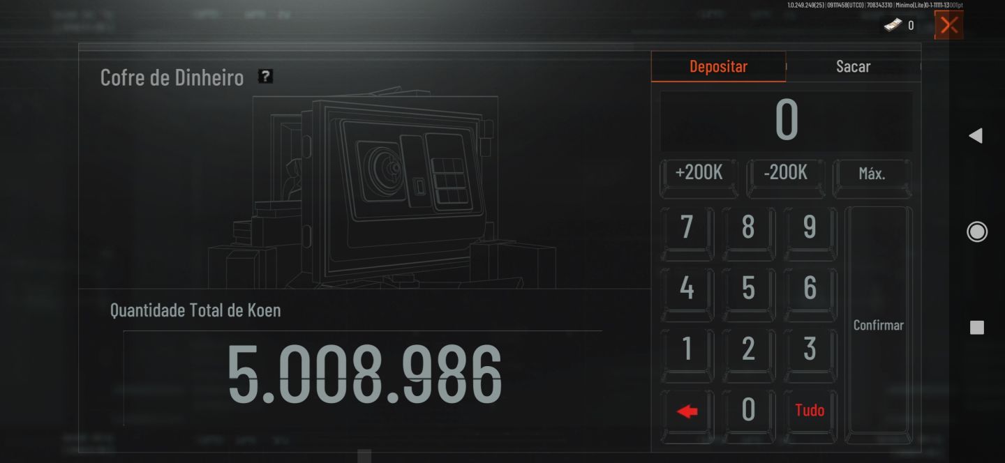 Conta de arena Breakout mobile nível 26, 11,5m de armazenamento, e 5m de koen.