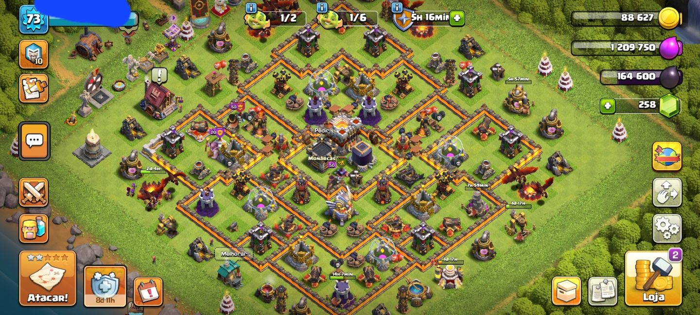 Contas de clash of clans cv12 a cv11