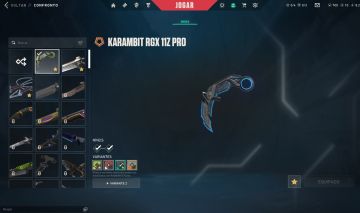 Conta Valorant Premium | 3 Facas | Karambit RGX + Kuronami + VCT 2026