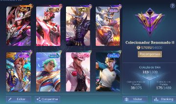 Conta de Main clint Mobile legends