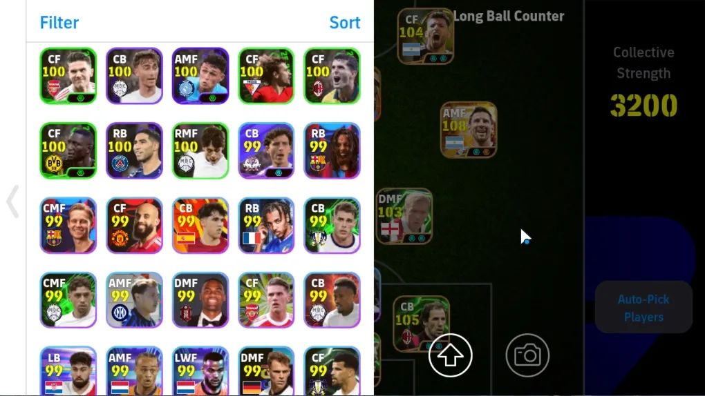 CONTA EFOOTBALL 3200 FC |MESSI 108 |NEYMAR 105 | BARESI 105 | KAHN 105 | 4.2M GP