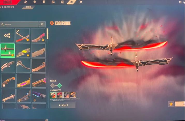 CONTA VALORANT MUITAS SKINS