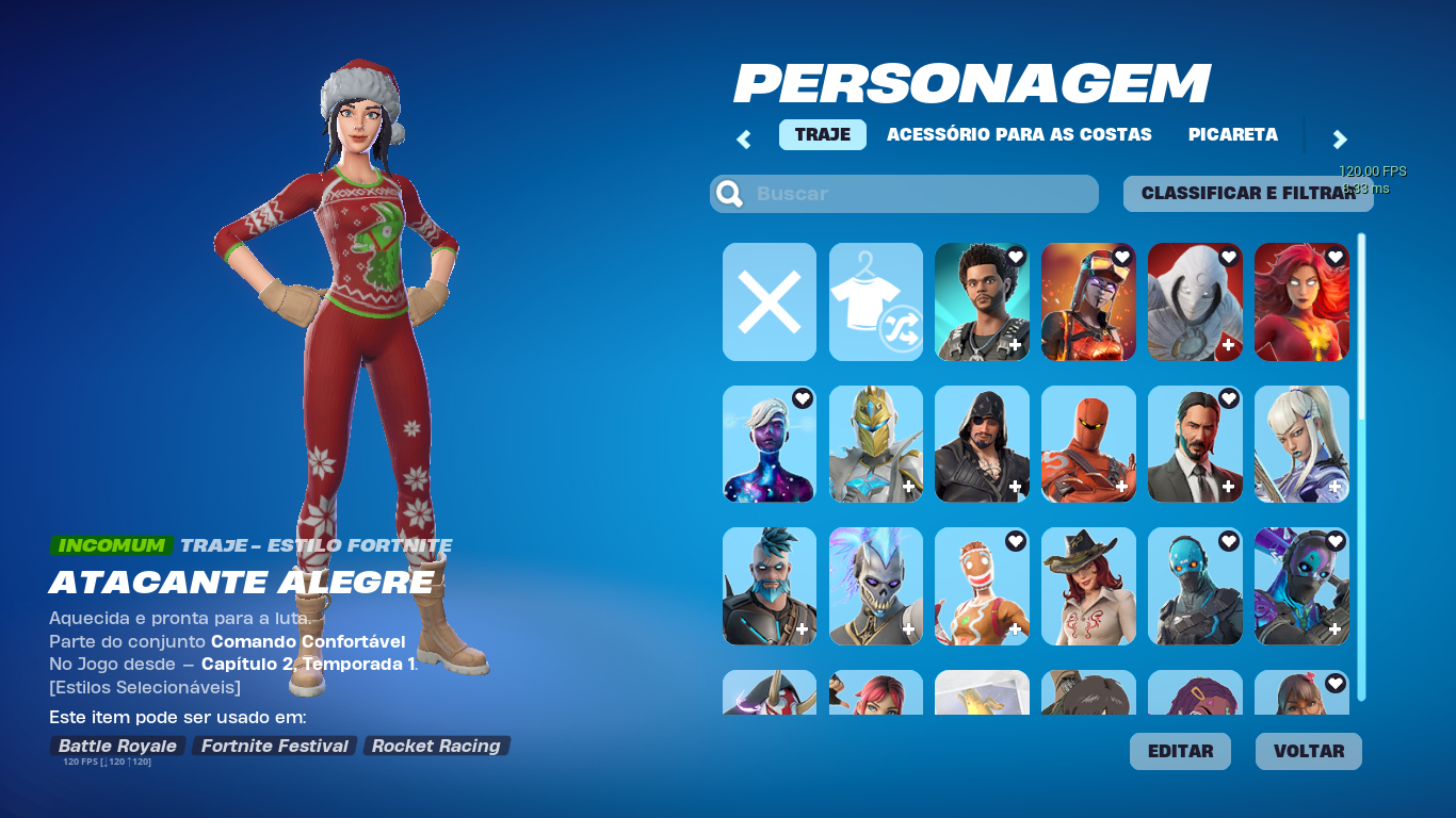 Conta de fortnite com várias skins, Acompanha varios jogos na conta da epic