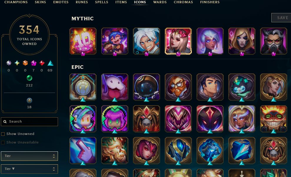 1098 SKINS, 368 CHROMAS - CONTA DE LEAGUE OF LEGENDS