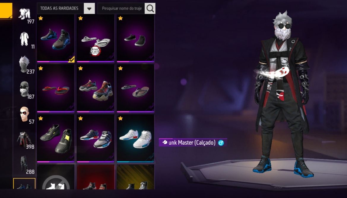 Conta Free Fire Gemada Angelical Passes Antigos Skins Raras