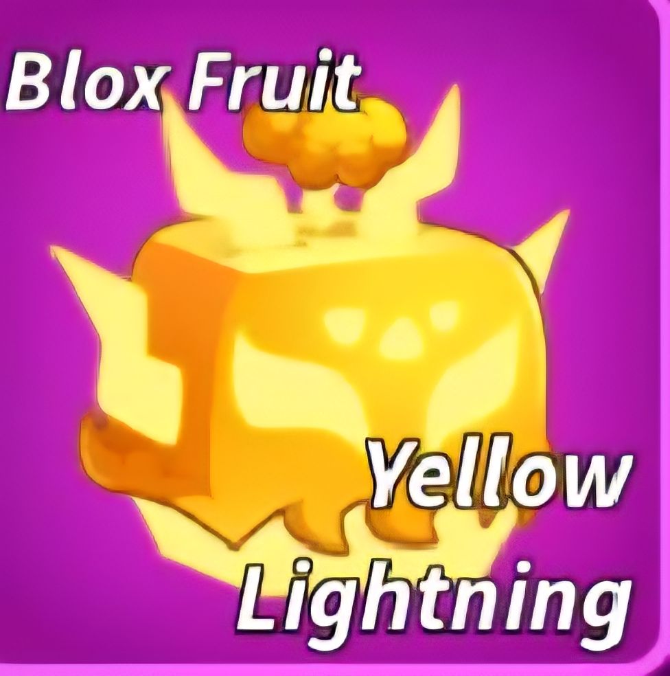 Lightning amarelo skin blox frutis