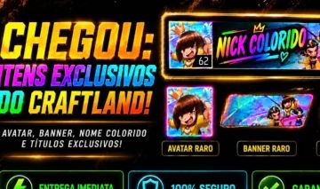 Nick Colorido nick verde Ff Craftland 6 Todos Benefícios