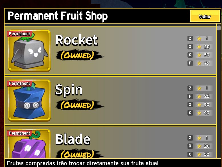 Conta Blox Fruits com Dragon Permanente + 6 Frutas Permanentes e Todas as Gamepa