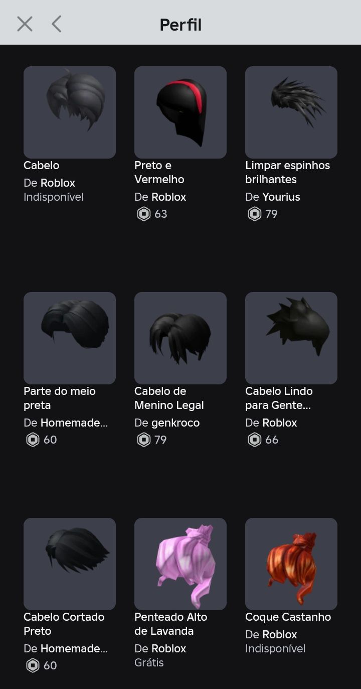 Conta de roblox para (mais de 5k de robux gastos)