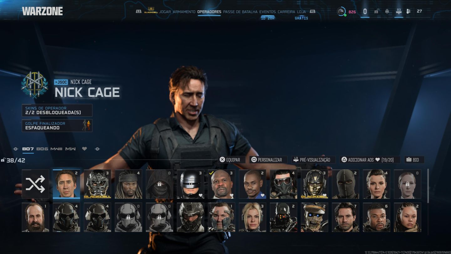 Conta Warzone com Gordao + vários blackcell BO7