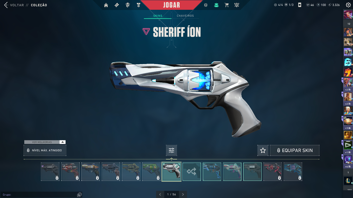 Conta de valorant com várias skins elo ouro 3 1300 gastos