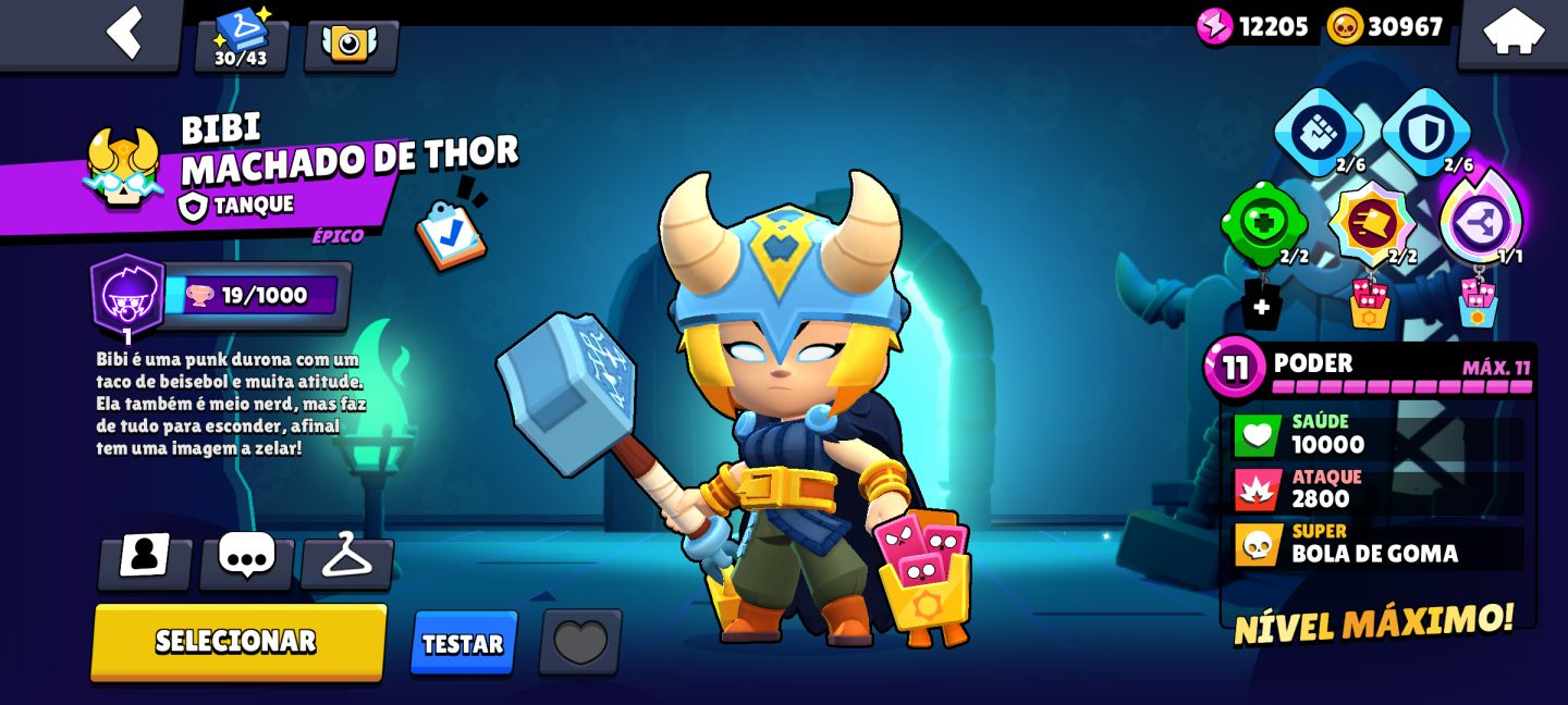 Conta Brawl Stars | Muita Skin|