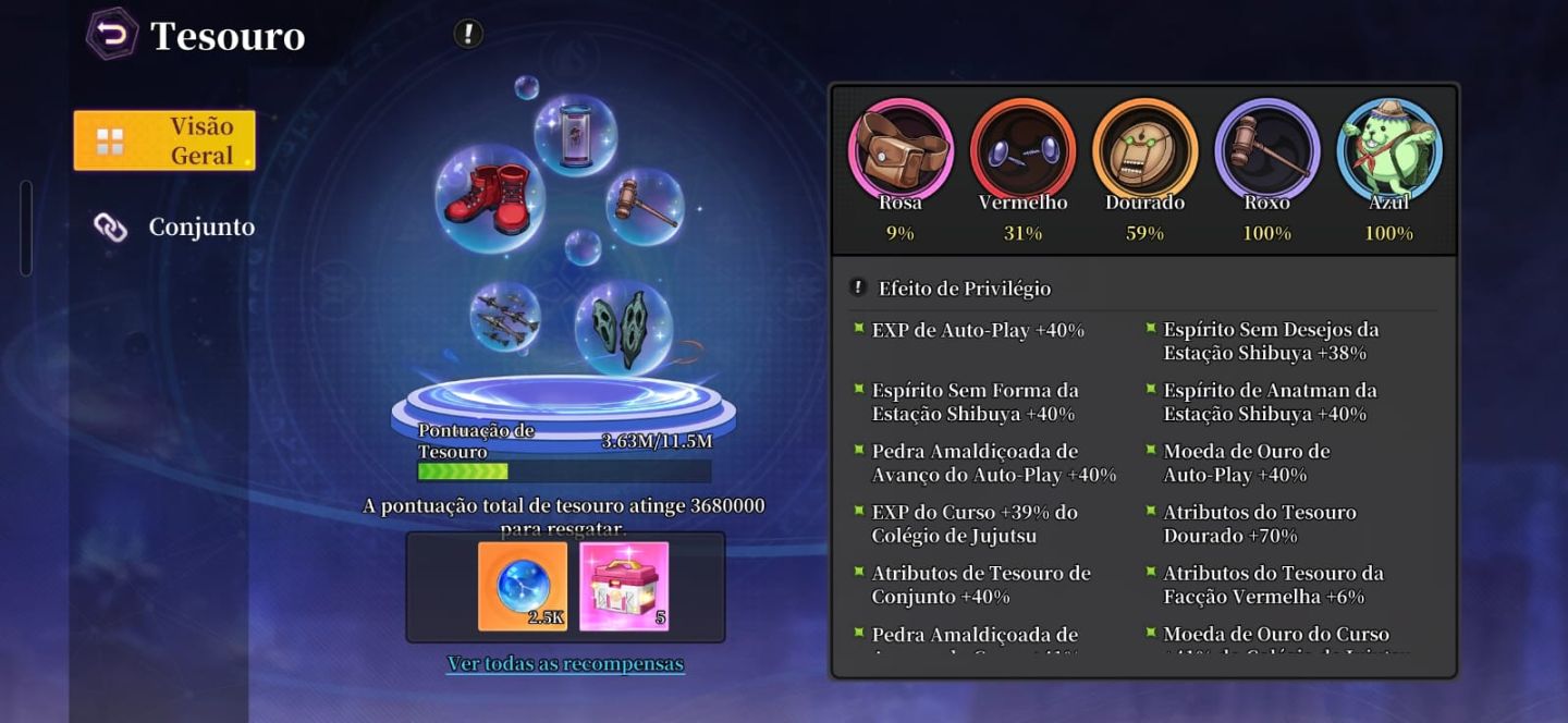 Conta top 6 Rei do jujutsu 176B