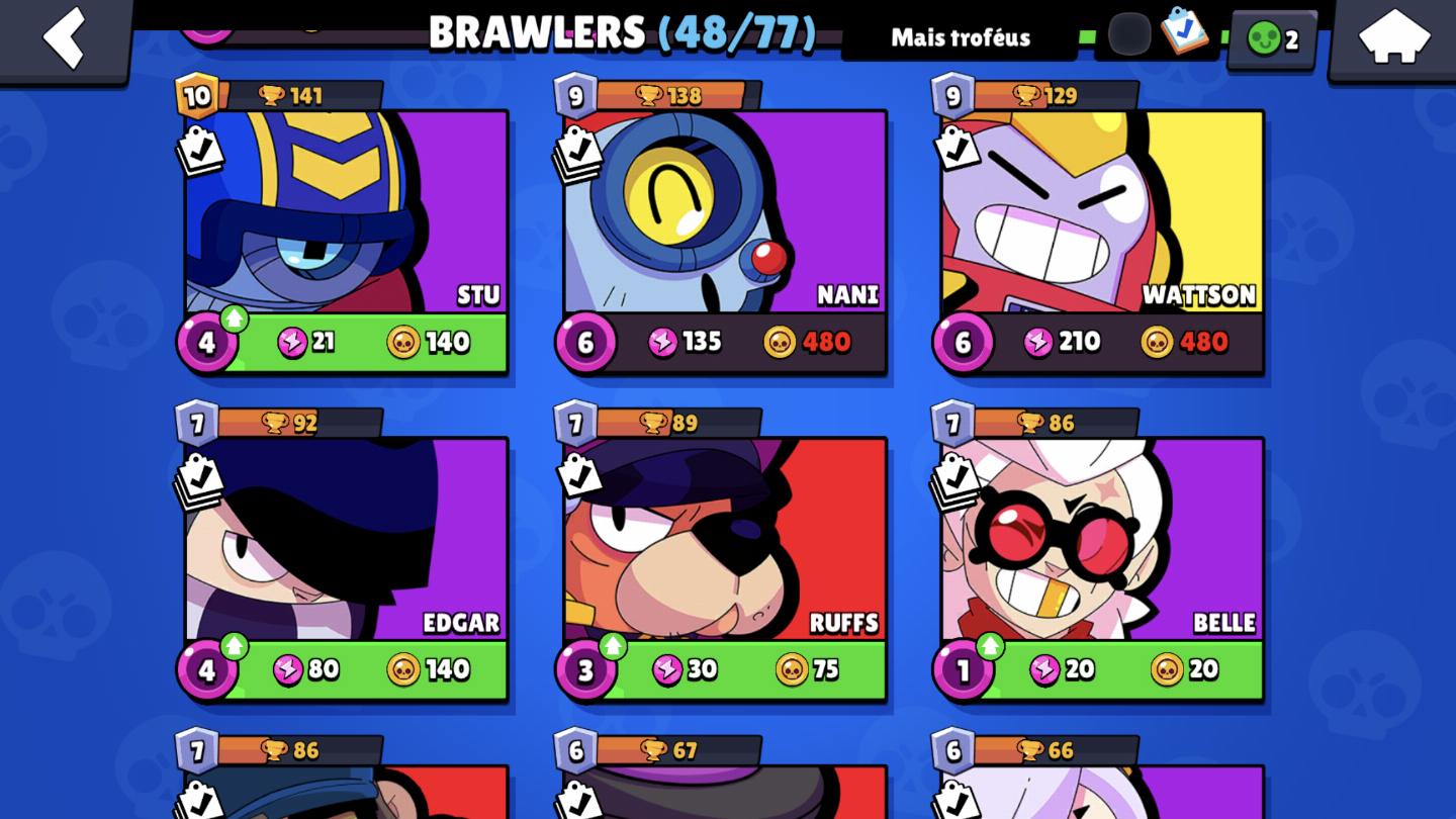 CONTA BRAWL STARS COM 14.700 TROFEUS,4 LENDARIOS, SKIN PRIMEIRO PASSE E MAIS
