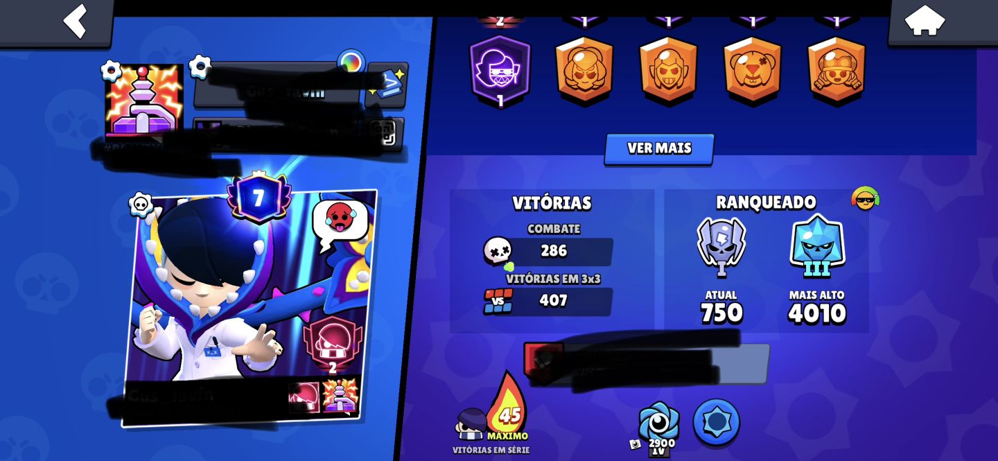 Conta com 500 gemas