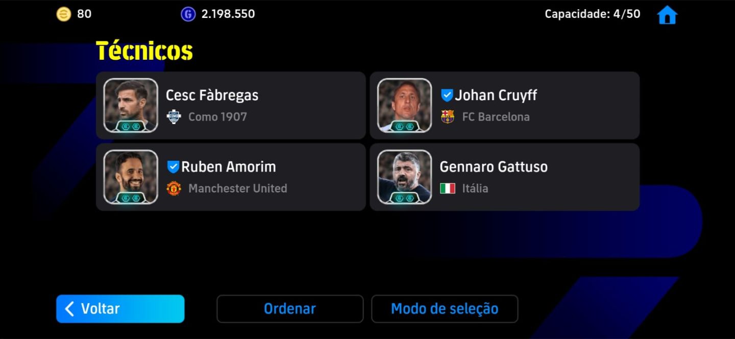 CONTA EFOOTBALL RARA! KOLLER BUGADO + HALLAND PRIME + ADRIANO IMPERADOR E+++!