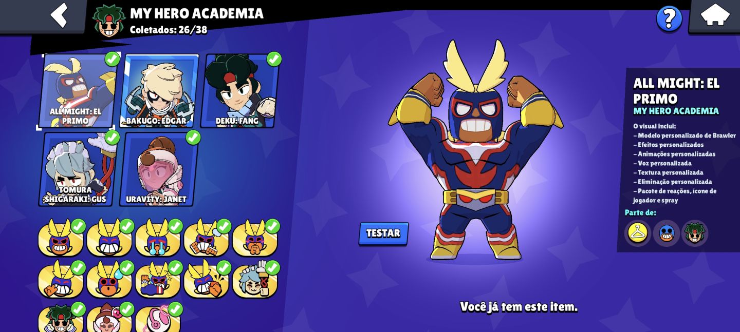 CONTA DE BRAWL STAR 2019 COM MUITO ITENS EXCLUSIVOS