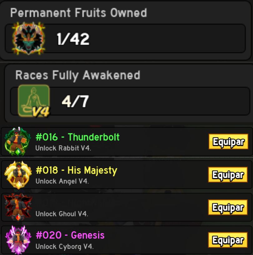 Conta De Blox Fruits Com Dragon Permanente, Dark blade, Raças v4 e muitos itens