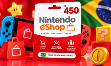 Nintendo eShop Gift Card Brasil | Cartão Presente Digital