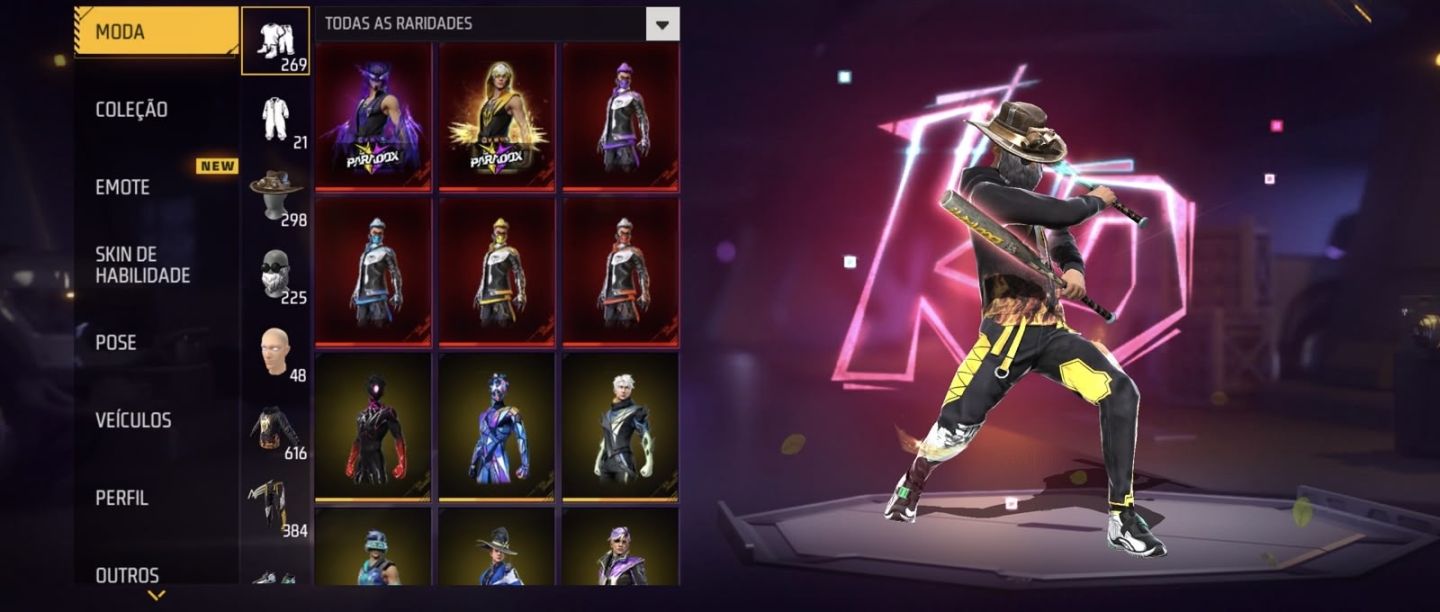 Conta ff lvl 70 6 anos de criação