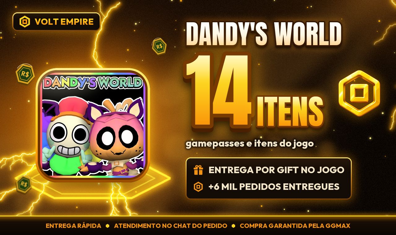 Dandy's World | Gamepasses e Itens por Gift | Entrega Rápida