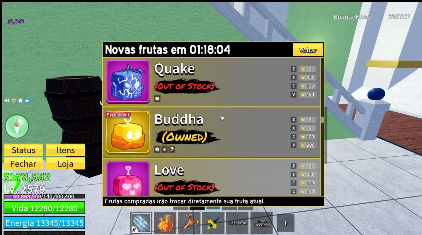 BUDA PERM + YORU + BARCOS RÁPIDOS | V4, Mini Yoru, Frutas Despertadas + BÔNUS