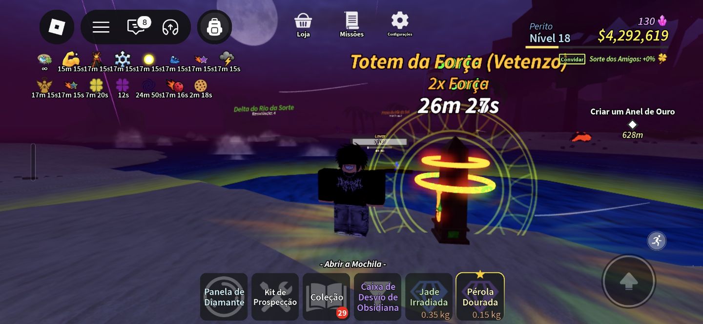 Conta de roblox com experiência em jogos do momento