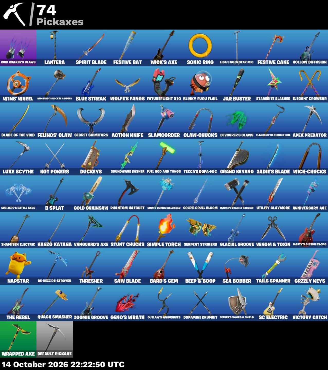 26 Skins fortnite, algumas raras, ótimo preço