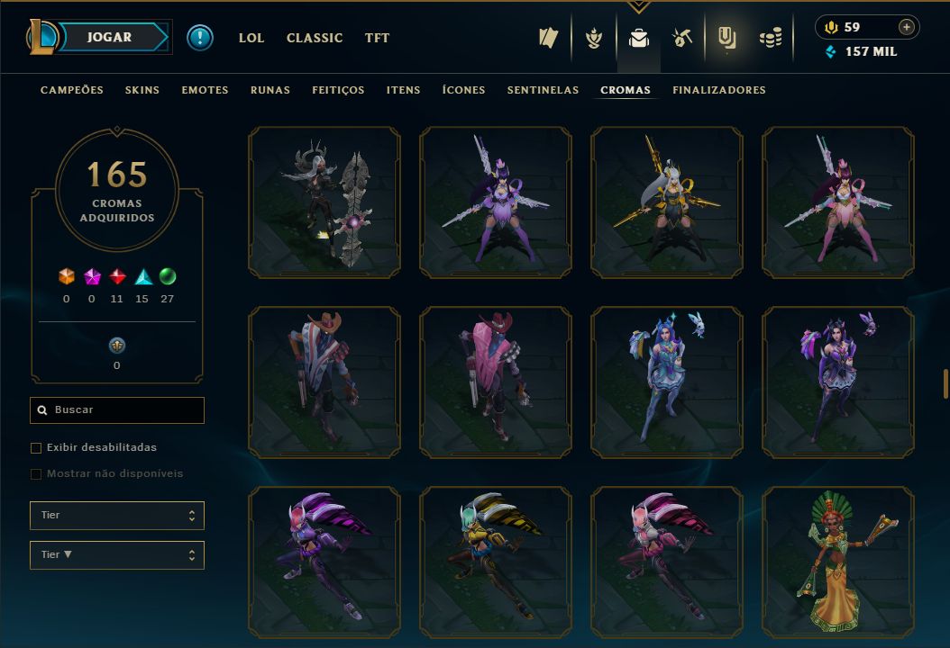 LENDÁRIA YASUO EMISSÁRIO + [ QUASE 300 SKINS HABILITADAS ] + [ TROCA NICK ]