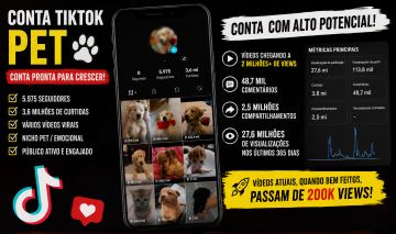 Conta Tik Tok, Viral no nicho (dedicate) Boa para futura monetização.
