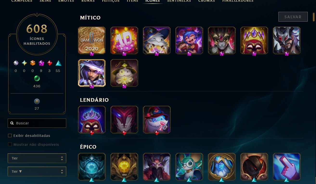 CONTA LEAGUE OF LEGENDS LEVEL 700+ | 10 SKINS MITICAS / FULL ACESSO + ESSENCIA