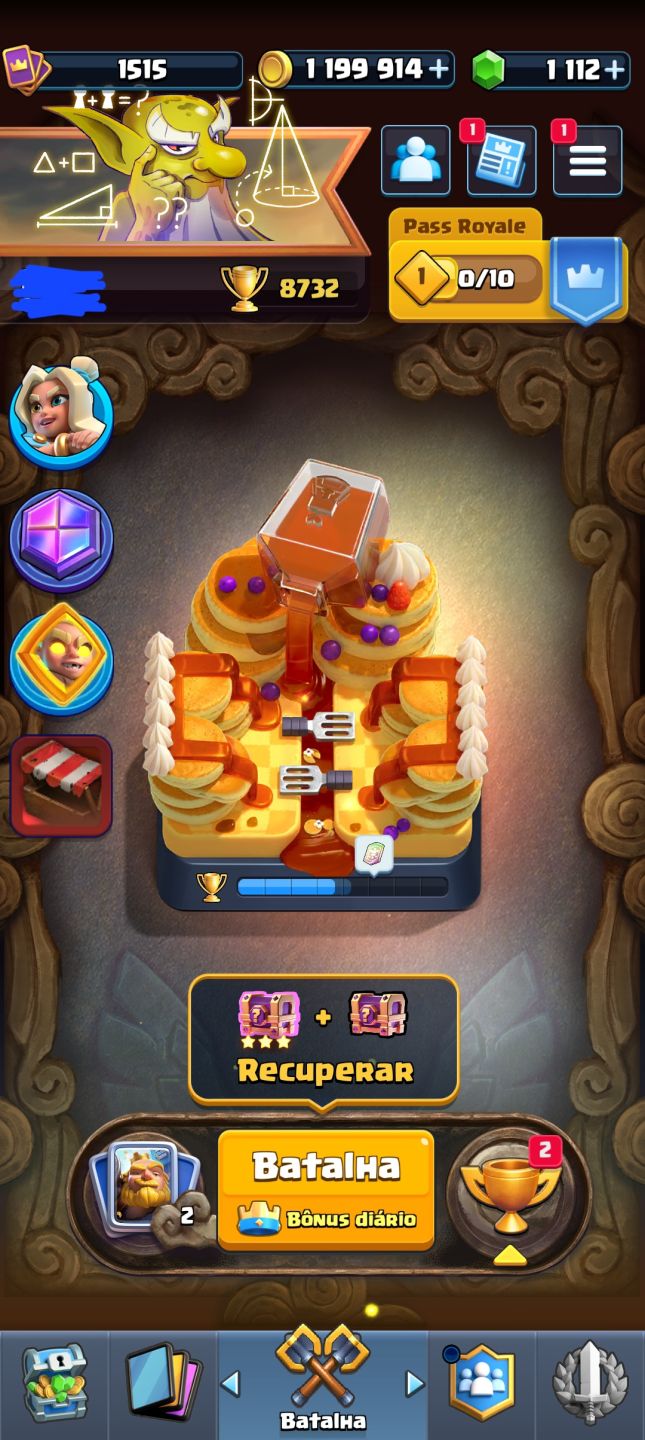 Conta de clash royale muito boa mais de 8k de trofeús,inclui uma conta de brawl