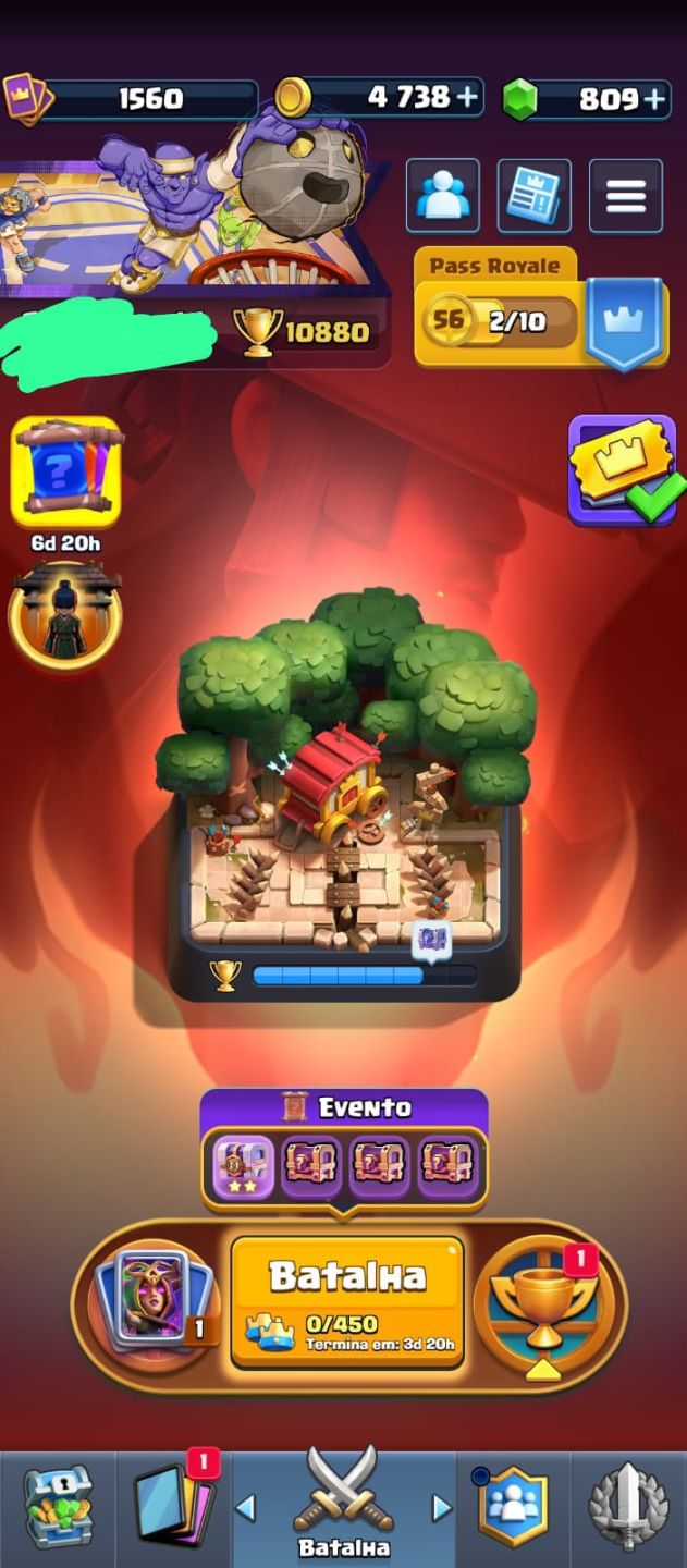 Conta Clash Royale bem Upada