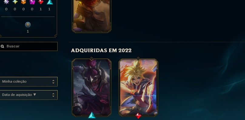 Conta Nv. 33 | Ezreal Academia de Batalha + Lee Sin Emissário da Escuridão