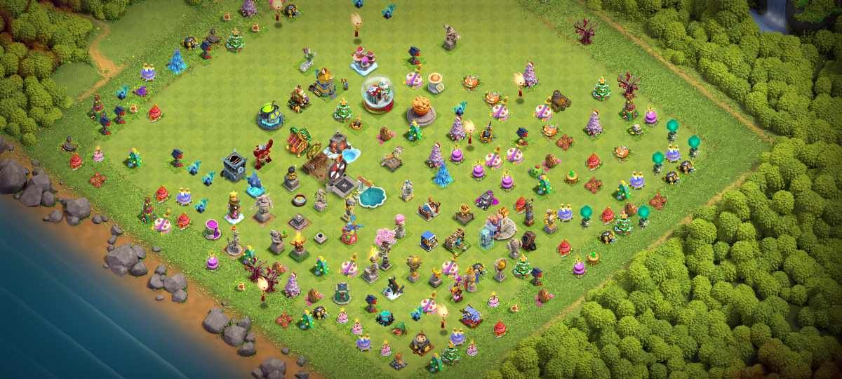 Conta Cv 15 clash of clans conta muito linda conta com muros Full e heróis full