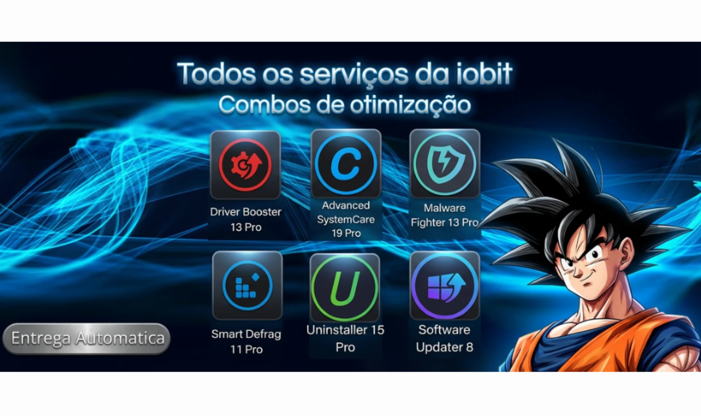 SERVIÇOS IOBIT PRO - ESCOLHA SUA FERRAMENTA OU O COMBO COMPLETO