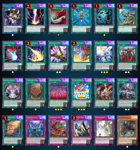 White Forest Azamina Deck com 60 cards Meta Season 45 Master Duel