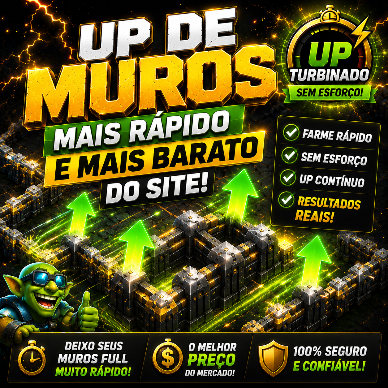 FARM DE MUROS RÁPIDO E SEGURO - O MELHOR PREÇO DA GGMAX