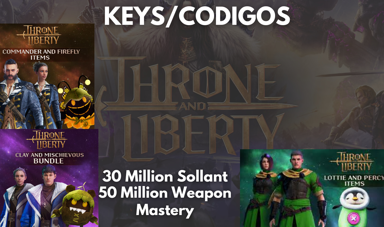 THRONE AND LIBERTY - KEY - SKINS/ITENS - Clay and Mischief/LottiePercy/Sollant