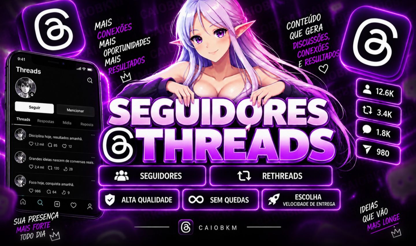(MENOR PREÇO) SERVIÇOS THREAD - SEGUIDORES - RETHREADS