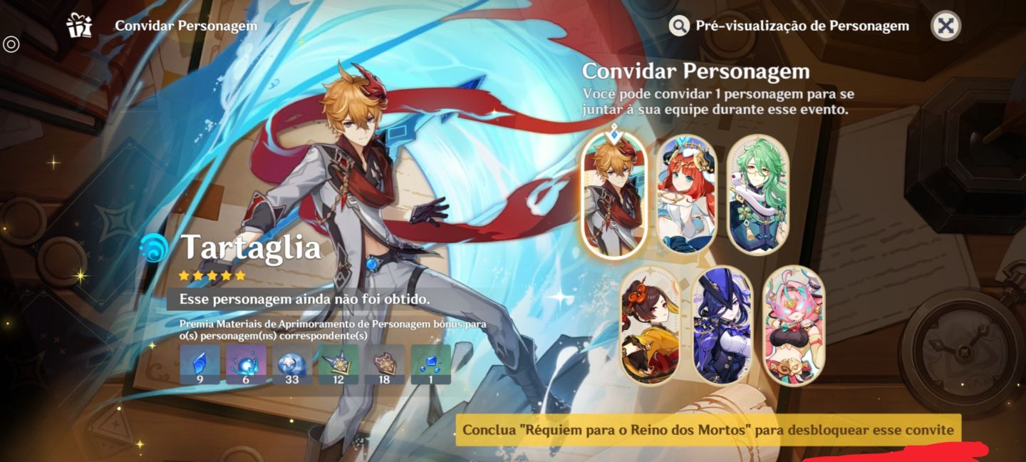 CONTA DE GENSHIN - 5 PERSONAGENS T5 - LVL 30 - OTIMA PARA FARM DE GEMAS