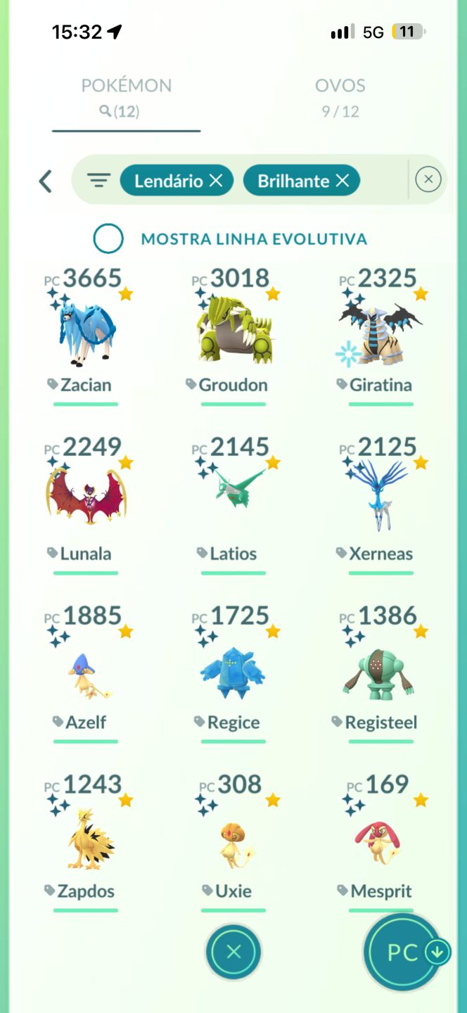 Conta Endgame Pokemon go LvL73 220milhoes de Xp