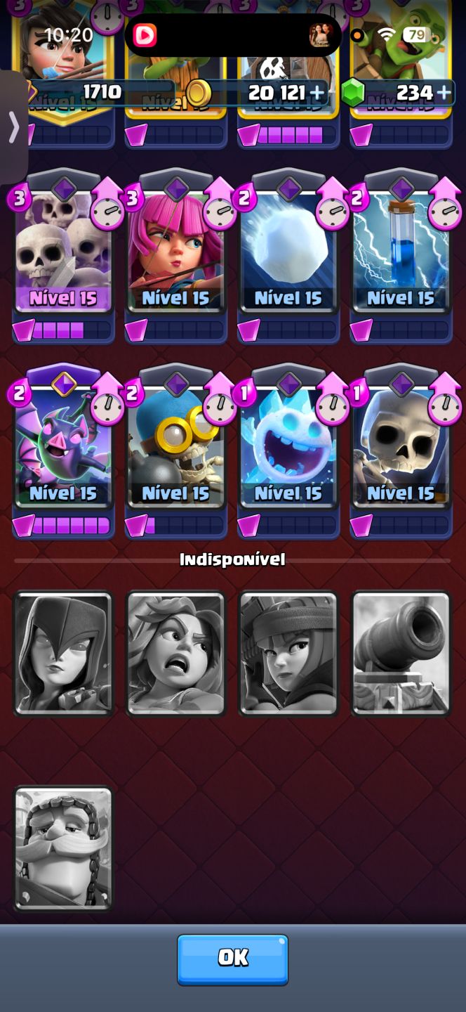 Conta de Clash Royale 14500 troféus conta rara