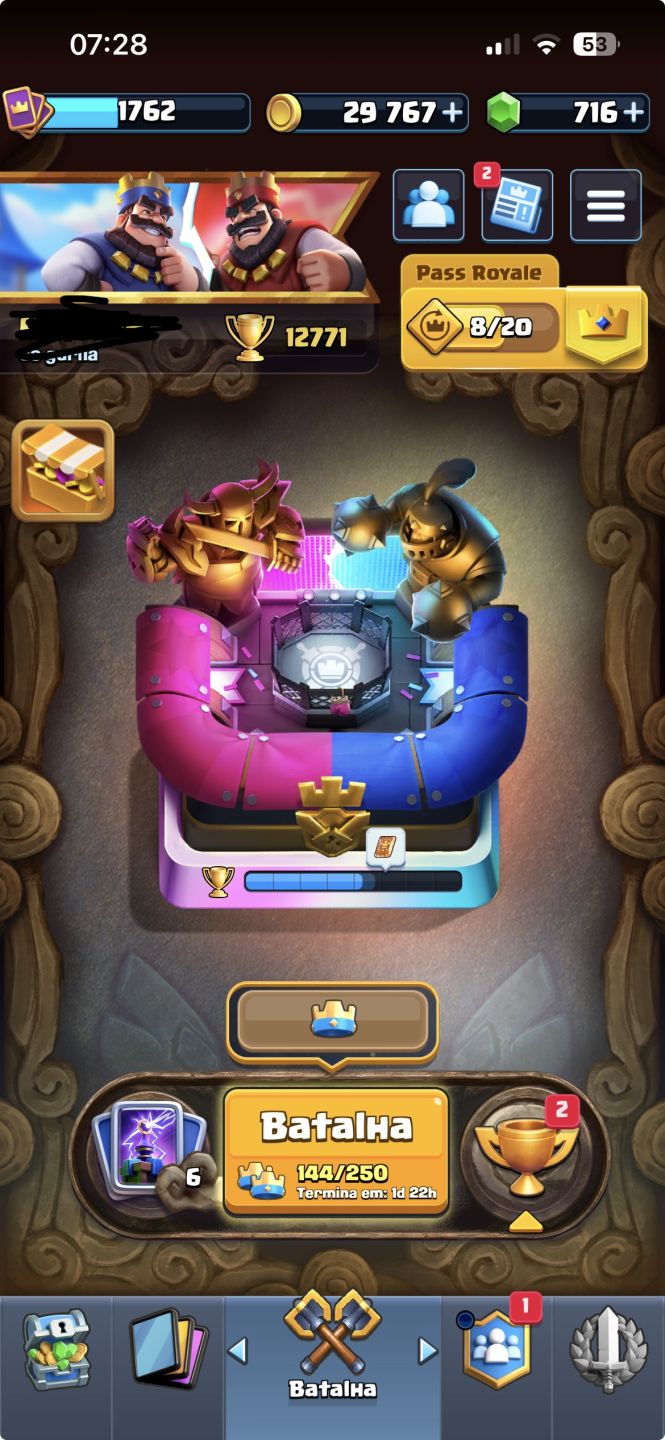 Conta Clash Royale 13.200 Troféus| Todas as Cartas | 20 Evoluções | 11 Nivel Max