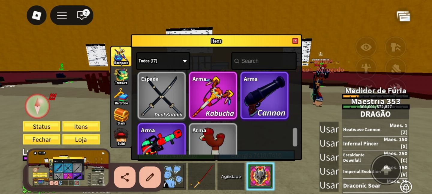 CONTA VERIFICADA DE ROBLOX COM BLOX FRUITS