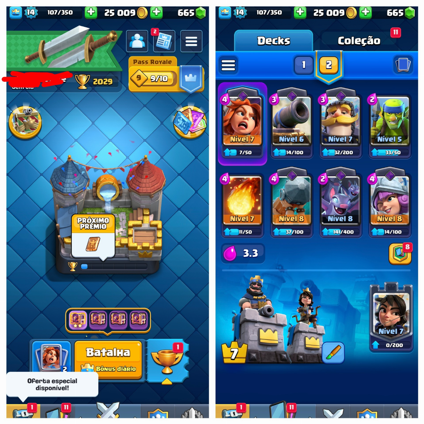 CONTAS CLASH ROYALE (85% DE DESCONTO )