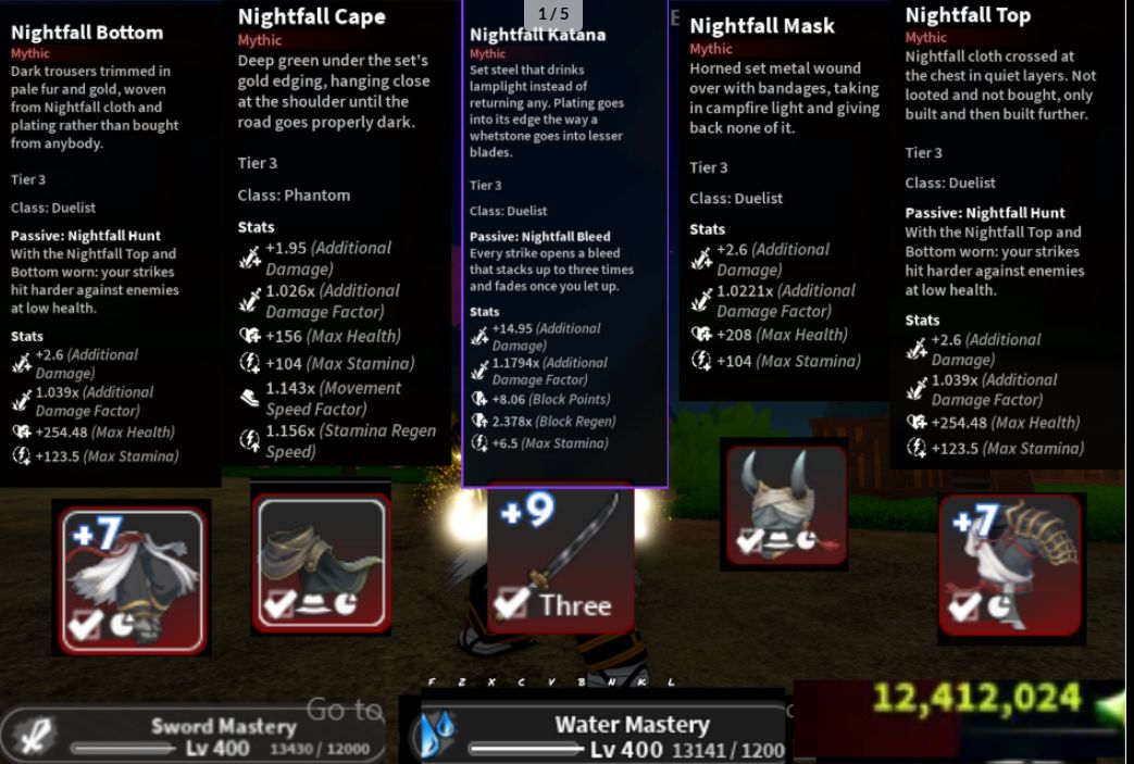 [ MELHOR DO SITE ] PROJECT SLAYERS 2 CONTA KAMADO | NIGHTFALL SET T3