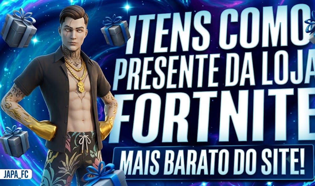 VBUCKS COM DESCONTO!! EM FORMA DE PRESENTE NO FORTNITE