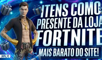 VBUCKS COM DESCONTO!! EM FORMA DE PRESENTE NO FORTNITE