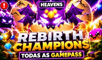 (MENOR PREÇO) Rebirth Champions | VIP + Luck + Hunter